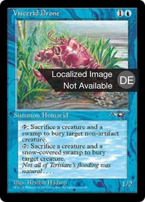 Visceridendrohne (Viscerid Drone) - Coldsnap Theme Decks (#42) - Illustrated by Heather Hudson - Magic: The Gathering Card