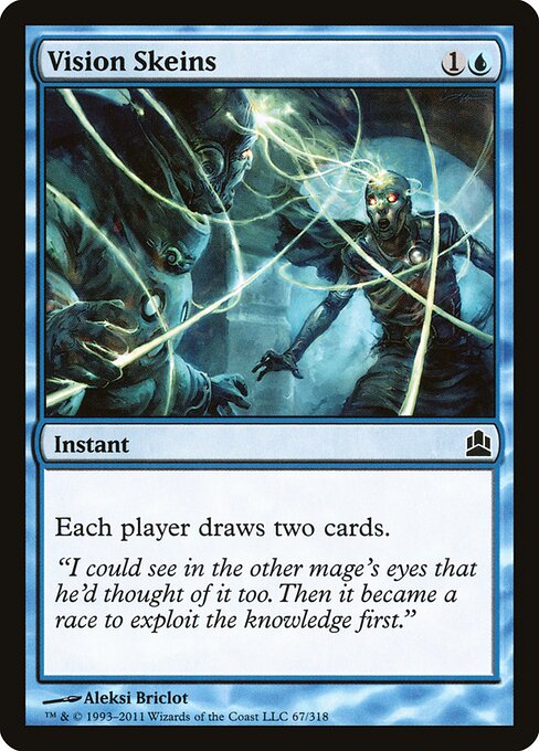 Groviglio di Visioni (Vision Skeins) - Commander 2011 (#67) - Illustrated by Aleksi Briclot - Magic: The Gathering Card