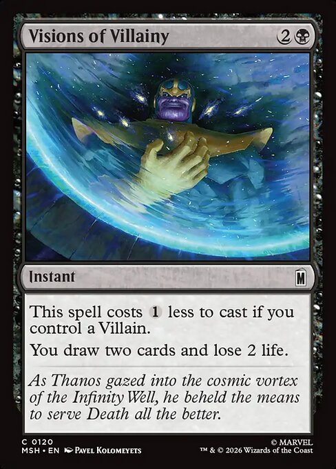Visions of Villainy - Marvel Super Heroes Magic card