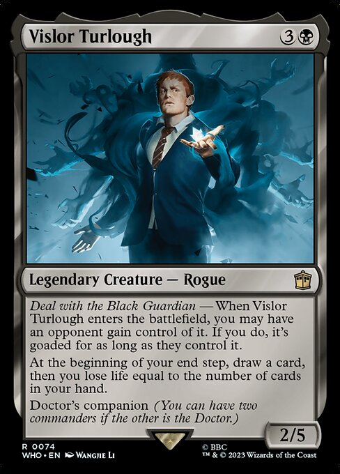 ヴィスラー・ターロー (Vislor Turlough) - Doctor Who (#74) - Illustrated by Wangjie Li - Magic: The Gathering Card