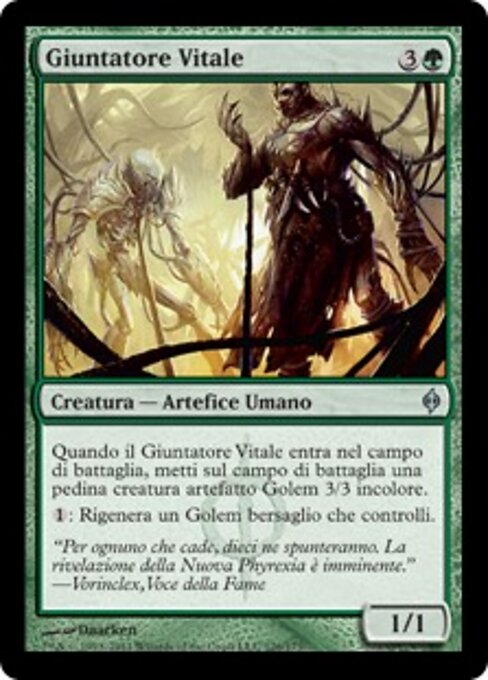Implantador de Vitalidade (Vital Splicer) - New Phyrexia (#126) - Illustrated by Daarken - Magic: The Gathering Card