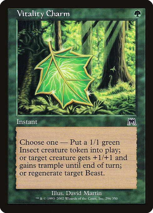 Vitality Charm - Onslaught Magic card