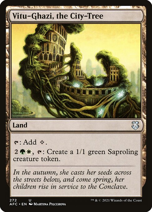 Vitu-Ghazi, the City-Tree - Forgotten Realms Commander (#272) - Illustrated by Martina Pilcerova - Magic: The Gathering Card
