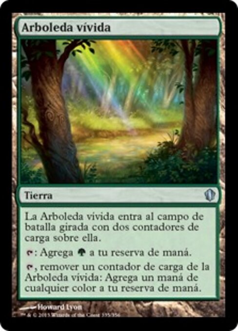 Munterer Hain (Vivid Grove) - Commander 2013 (#335) - Illustrated by Howard Lyon - Magic: The Gathering Card