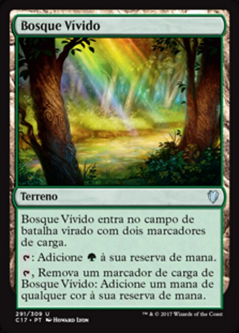 Arboleda vívida (Vivid Grove) - Commander 2017 (#291) - Illustrated by Howard Lyon - Magic: The Gathering Card