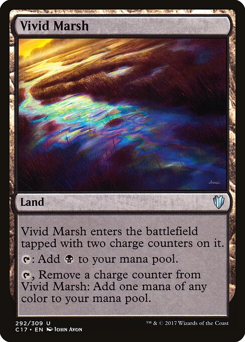 Vivid Marsh - Commander 2017 Magic card