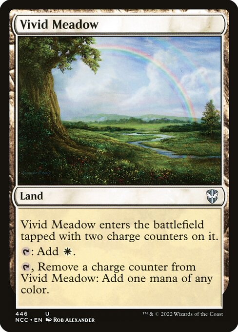 Vivid Meadow - New Capenna Commander Magic card