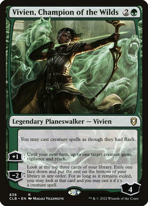 Vivien, Champion of the Wilds - Commander Legends: Battle for Baldur's Gate Magic card