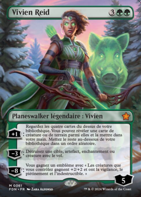Вивьен Рейд (Vivien Reid) - Core Set 2019 (#208) - Illustrated by Anna Steinbauer - Magic: The Gathering Card