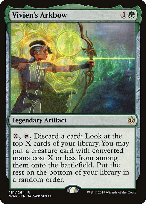 Vivien's Arkbow - War of the Spark Magic card