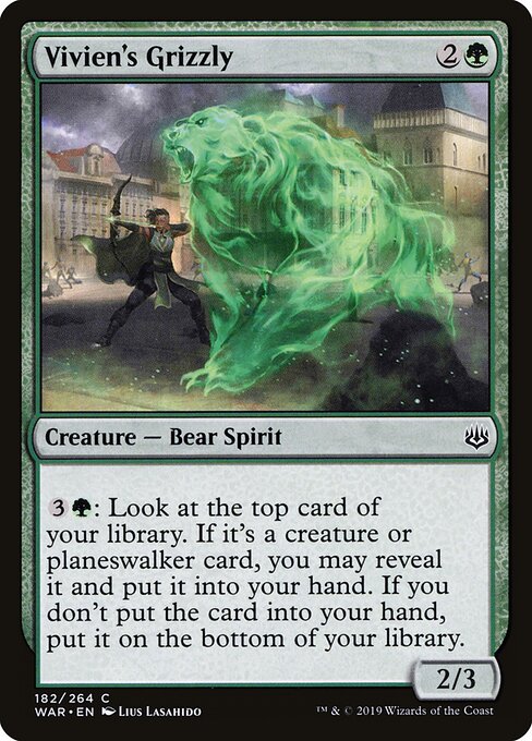 Vivien's Grizzly - War of the Spark Magic card