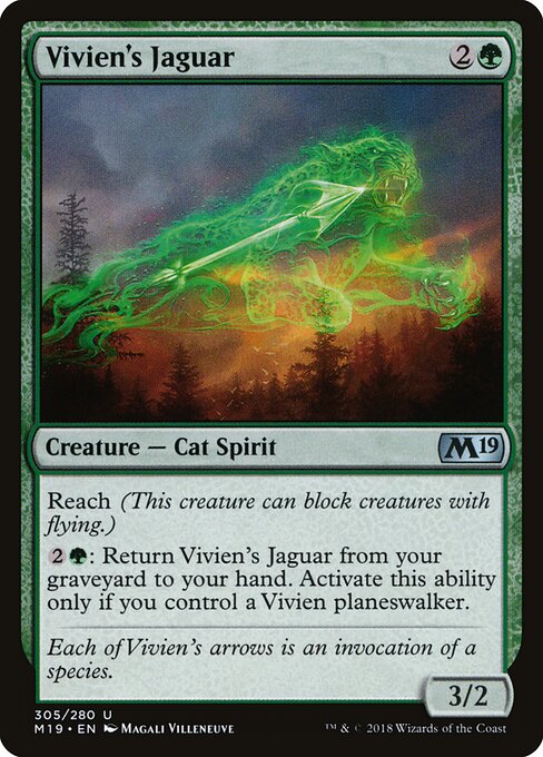 Vivien's Jaguar - Core Set 2019 Magic card