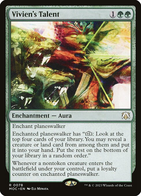 Vivien's Talent - March of the Machine Commander Magic card