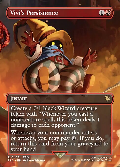 Vivi's Persistence - Final Fantasy Commander (#458) - Illustrated by Erion Makuo - Magic: The Gathering Card