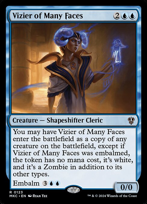 Vizier of Many Faces - Murders at Karlov Manor Commander Magic card