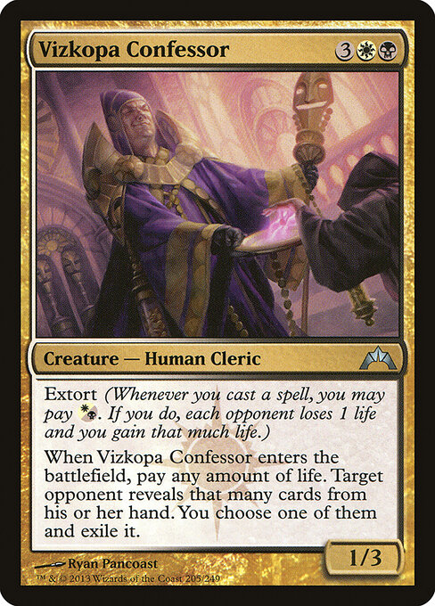 Vizkopa Confessor - Gatecrash Magic card