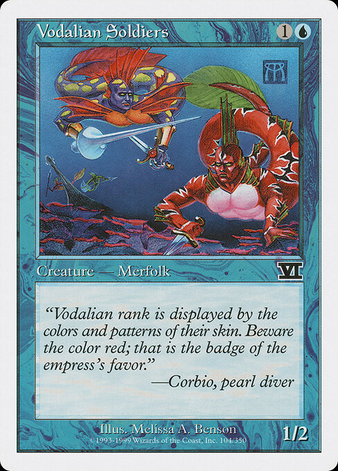 Vodalian Soldiers - Classic Sixth Edition Magic card