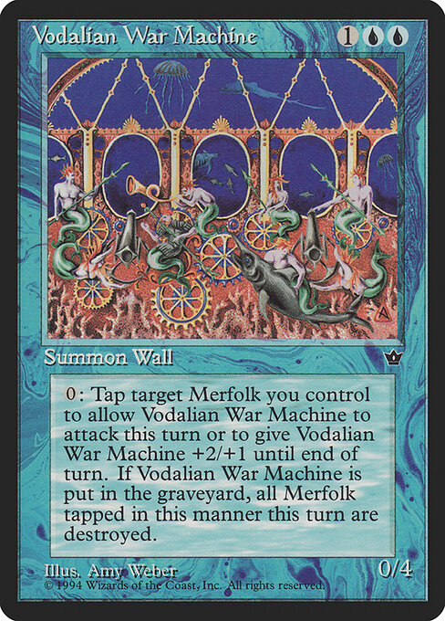Vodalian War Machine - Fallen Empires Magic card