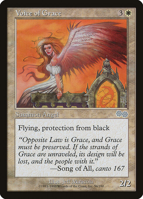 Voice of Grace - Urza's Saga Magic card