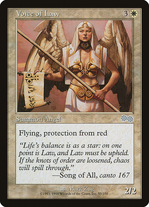 Voice of Law - Urza's Saga Magic card