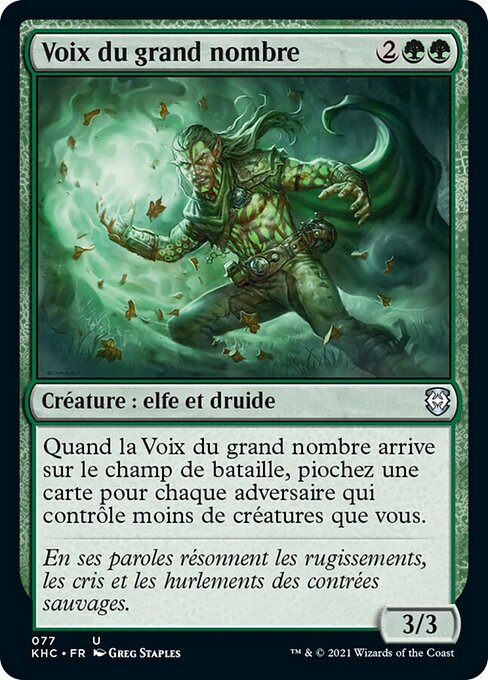 Голос Многих (Voice of Many) - Commander 2019 (#36) - Illustrated by Greg Staples - Magic: The Gathering Card