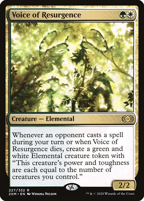 Voice of Resurgence - Double Masters (#227) - Illustrated by Winona Nelson - Magic: The Gathering Card