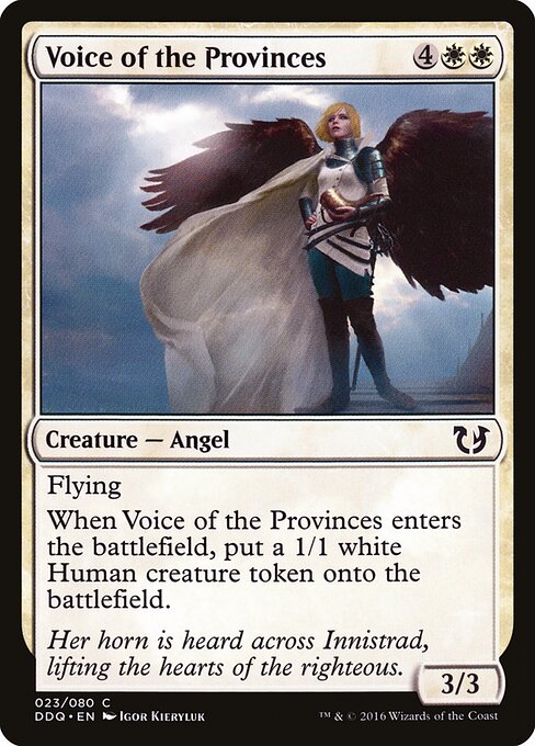 Voice of the Provinces - Duel Decks: Blessed vs. Cursed (#23) - Illustrated by Igor Kieryluk - Magic: The Gathering Card