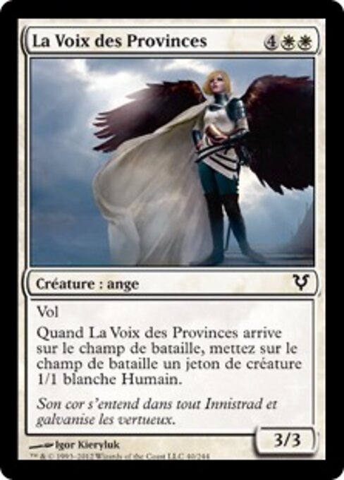 Voice of the Provinces - Duel Decks: Blessed vs. Cursed (#23) - Illustrated by Igor Kieryluk - Magic: The Gathering Card