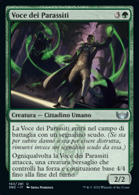 Stimme des Ungeziefers (Voice of the Vermin) - Streets of New Capenna (#163) - Illustrated by Irina Nordsol - Magic: The Gathering Card