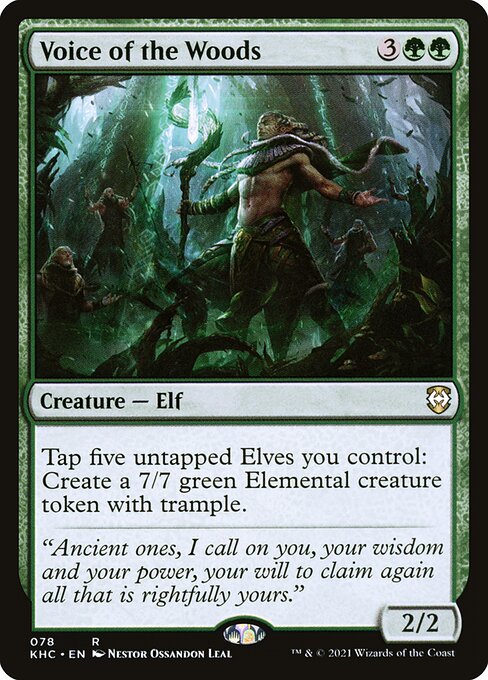 Voice of the Woods - Kaldheim Commander Magic card