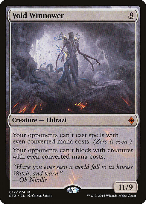 Void Winnower - Battle for Zendikar (#17) - Illustrated by Chase Stone - Magic: The Gathering Card