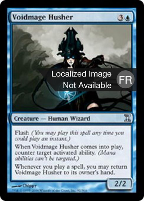 Videmage silencieuse (Voidmage Husher) - Time Spiral (#92) - Illustrated by Chippy - Magic: The Gathering Card