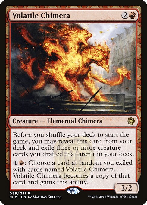 Volatile Chimera - Conspiracy: Take the Crown Magic card
