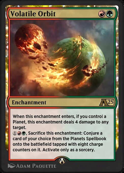 Volatile Orbit - Alchemy: Edge of Eternities (#27) - Illustrated by Adam Paquette - Magic: The Gathering Card
