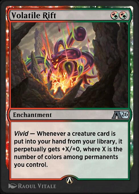 Volatile Rift - Alchemy: Lorwyn Eclipsed (#28) - Illustrated by Raoul Vitale - Magic: The Gathering Card