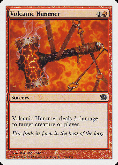 Volcanic Hammer - Ninth Edition Magic card