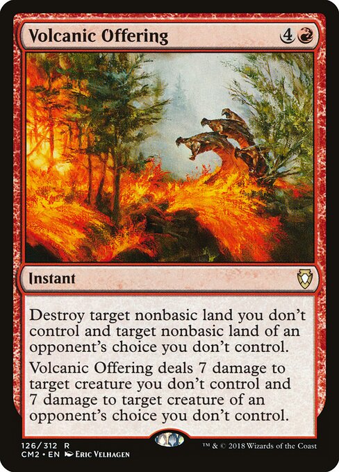 Volcanic Offering - Commander Anthology Volume II Magic card