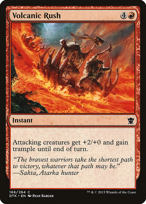 Volcanic Rush - Dragons of Tarkir Magic card