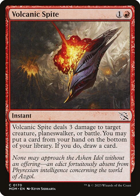 Volcanic Spite - March of the Machine Magic card