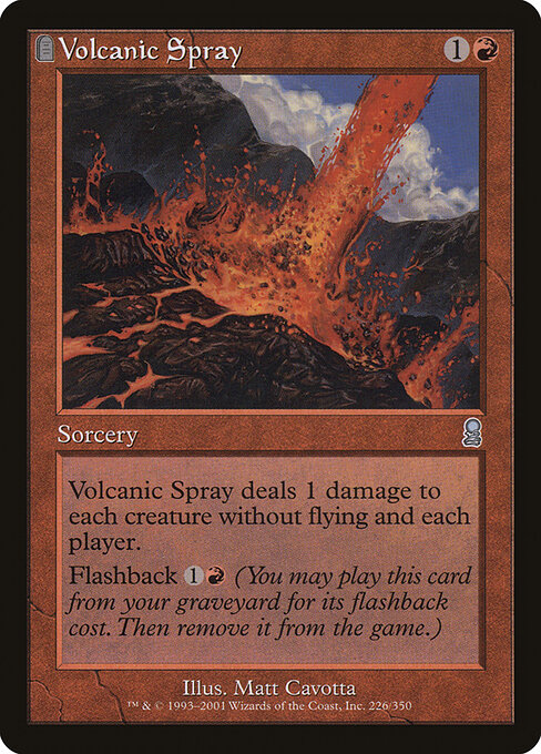 Volcanic Spray - Odyssey Magic card