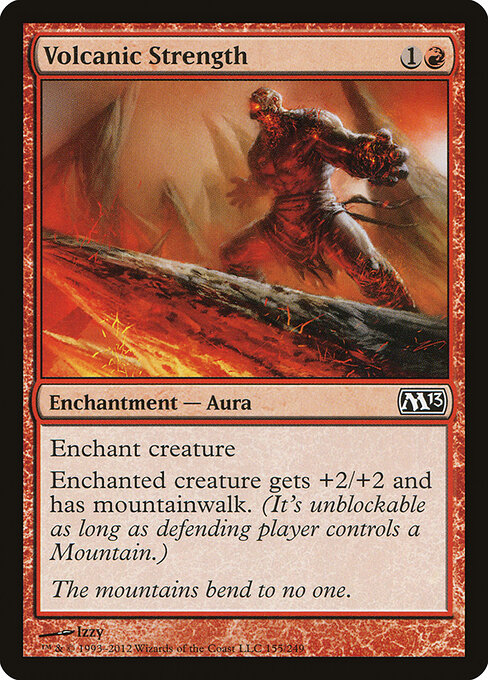 Volcanic Strength - Magic 2013 Magic card