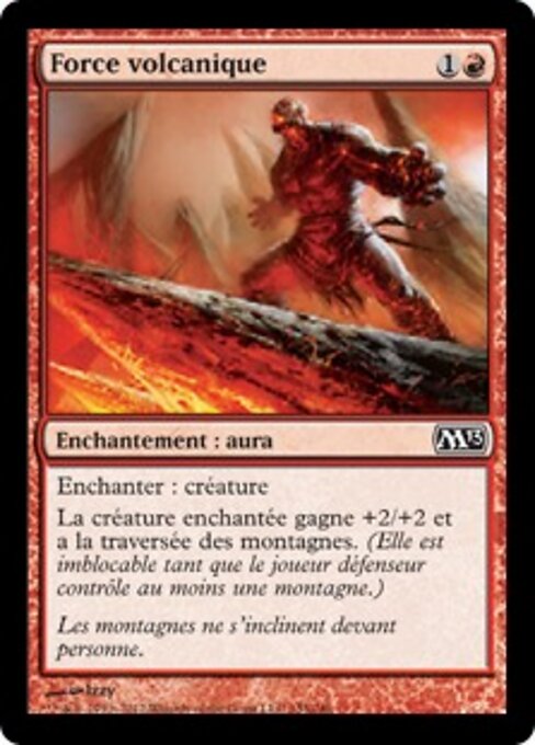 화산의 힘 (Volcanic Strength) - Magic 2013 (#155) - Illustrated by Izzy - Magic: The Gathering Card