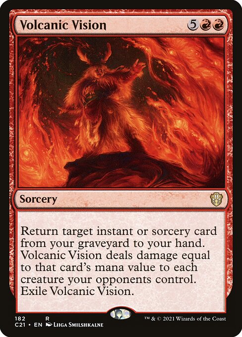 Volcanic Vision - Commander 2021 Magic card