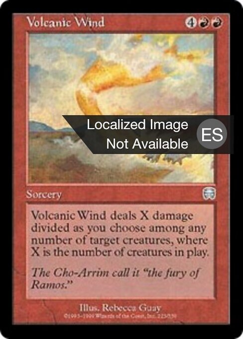 Vento Vulcanico (Volcanic Wind) - Mercadian Masques (#223) - Illustrated by Rebecca Guay - Magic: The Gathering Card