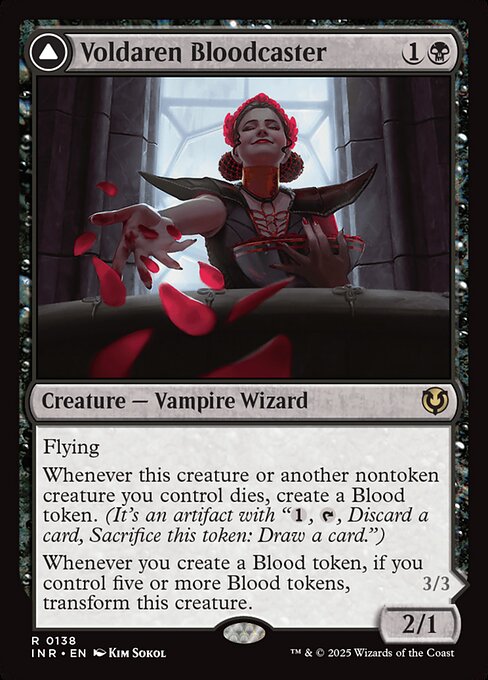 Voldaren Bloodcaster // Bloodbat Summoner - Innistrad Remastered Magic card
