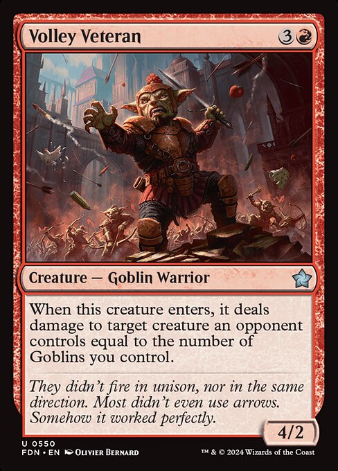 Volley Veteran - Foundations Magic card