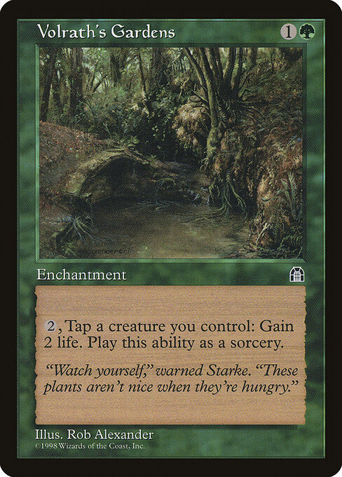 Volraths Gärten (Volrath's Gardens) - Stronghold (#124) - Illustrated by Rob Alexander - Magic: The Gathering Card