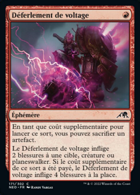 Déferlement de voltage (Voltage Surge) - Kamigawa: Neon Dynasty (#171) - Illustrated by Randy Vargas - Magic: The Gathering Card
