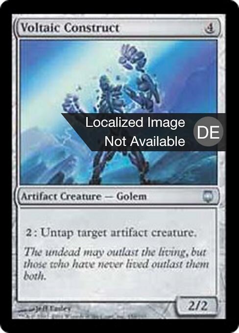 Stromkonstrukt (Voltaic Construct) - Darksteel (#156) - Illustrated by Jeff Easley - Magic: The Gathering Card
