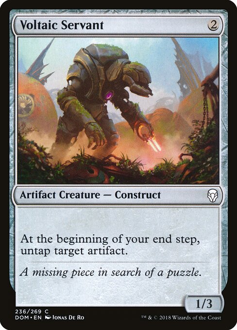 Servo Voltaico (Voltaic Servant) - Dominaria (#236) - Illustrated by Jonas De Ro - Magic: The Gathering Card